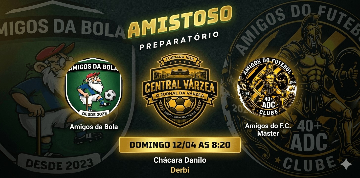 Amigos do Futebol x Amigos da Bola é adiado e vira preparação para a ADC