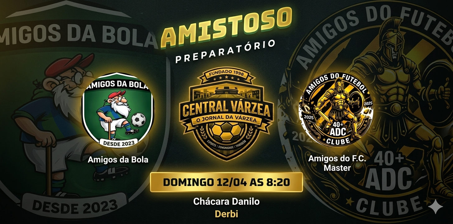 Amigos do Futebol x Amigos da Bola é adiado e vira preparação para a ADC
